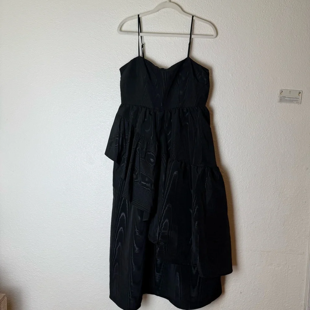 New Kate Spade x Target Tiered Ruffle Midi Tank Top Dress Size S/M Black - Picture 13 of 16